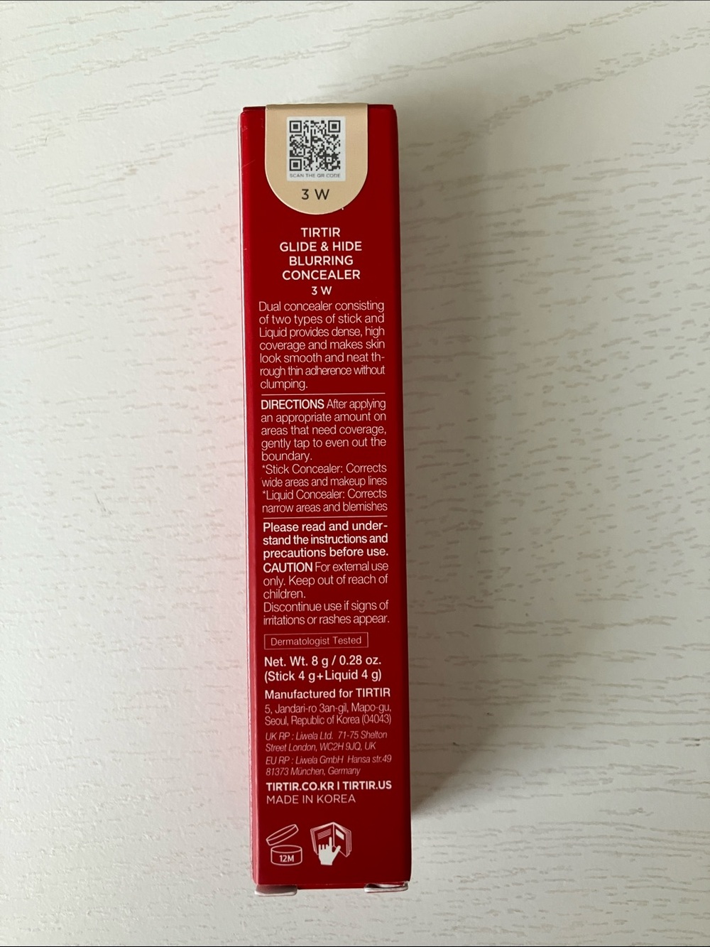 TIRTIR Glide & Hide Blurring Concealer (3W) NWT - Picture 3 of 6